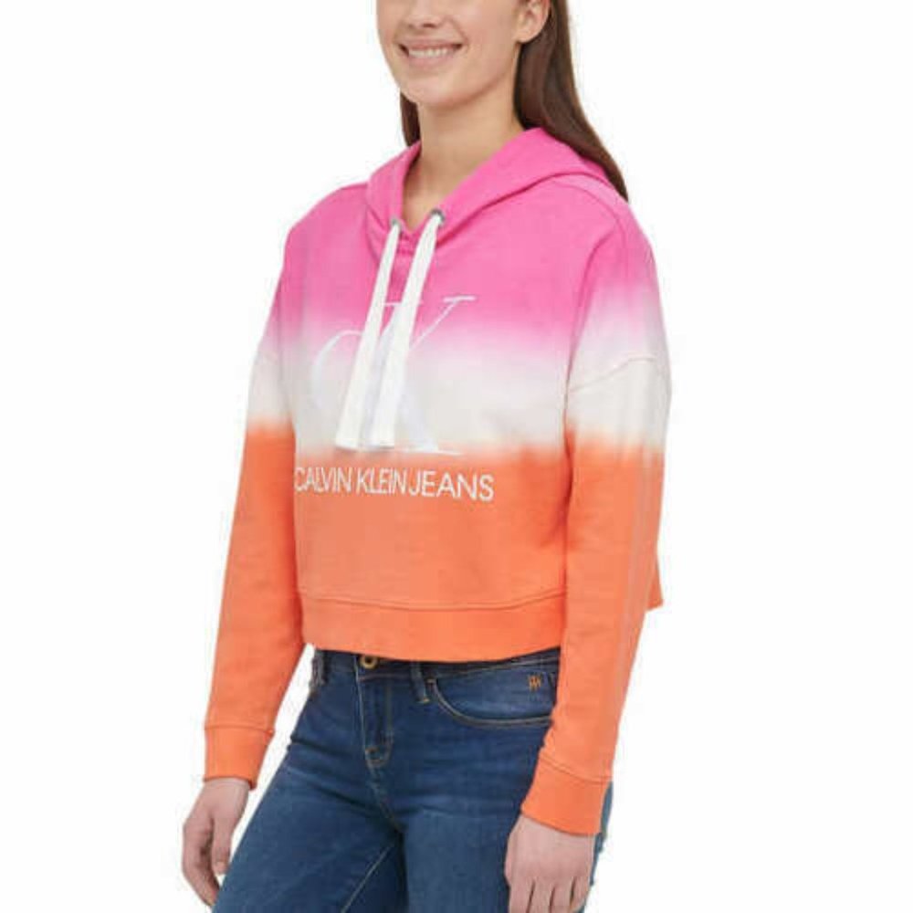 CALVIN KLEIN Jeans Women Dip Dye Hoodie - Picture 3 of 7